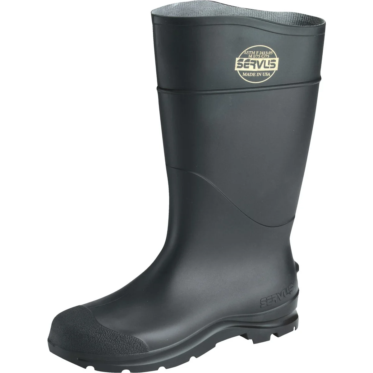 Advanced Honeywell Servus Men’s Size 12 Black Steel Toe PVC Rubber Boot Crafted
