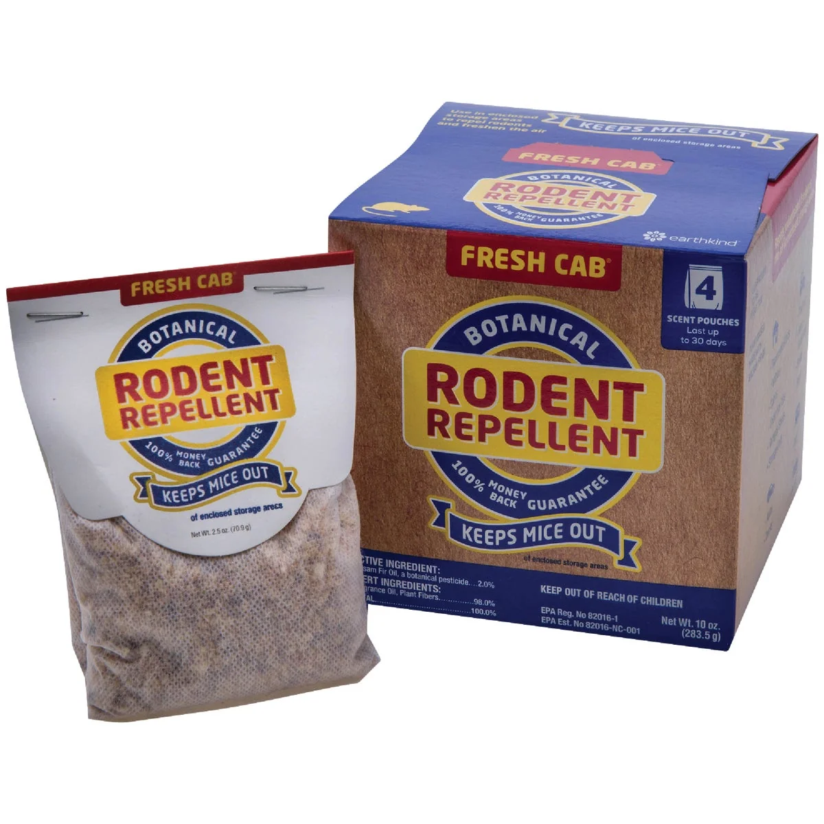 Refined Earth Kind Fresh Cab 2.5 Oz. Granular Rodent Repellent 4-Pack High-Quality