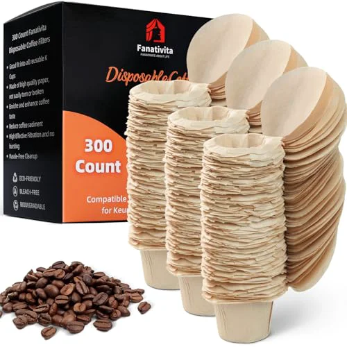 Artisan 300ct K Cup Coffee Filters with Genius Lid 300 Count Casual