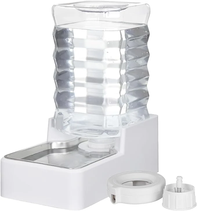 Flexible Dog Cat Water Dispenser 8L White Upgraded Gravity Feeder Crafted