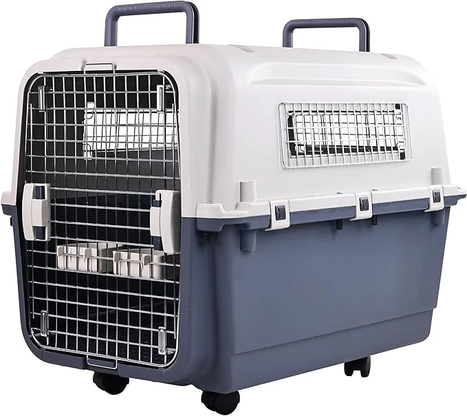 Consistent Elevon Plastic Kennels Plastic Dog Crate Airline Pet Carrier Healthy