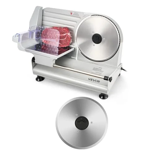 Stylish Meat Slicer 8.6 Electric Deli Slicer with 2 SUS420 Blades Flexible