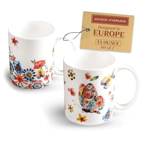 Premium Material Coffee Mug with Handles Tea Cups 2 Count Carefully Designed