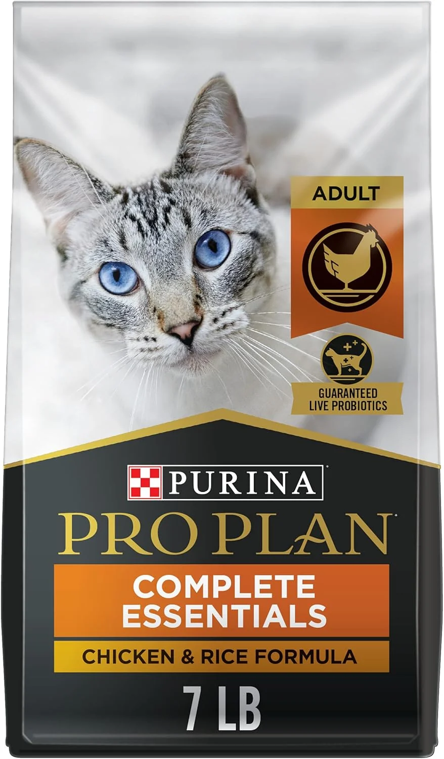 Versatile Purina Pro Plan High Protein Cat Food With Probiotics for Cats Chicken and Rice Formula – 7 lb. Bag Flexible