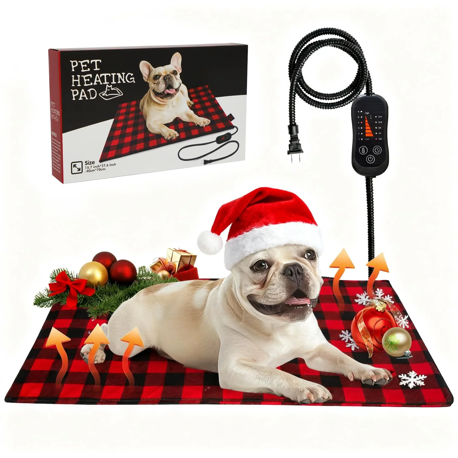 Outstanding Lepawit Pet Heating Pad – Adjustable Temp Heated Bed with Timer Outdoor Waterproof Anti-Chew Cord 15.7 x 27.6 in Dependable