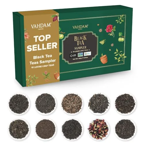 Sophisticated Assorted Black Tea Loose Leaf Tea Gift Set 3.52 Ounce Secure