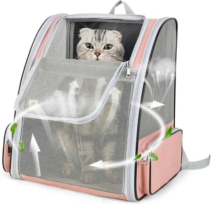 High-Grade Cat Backpack Carrier Large Pet Backpack Green