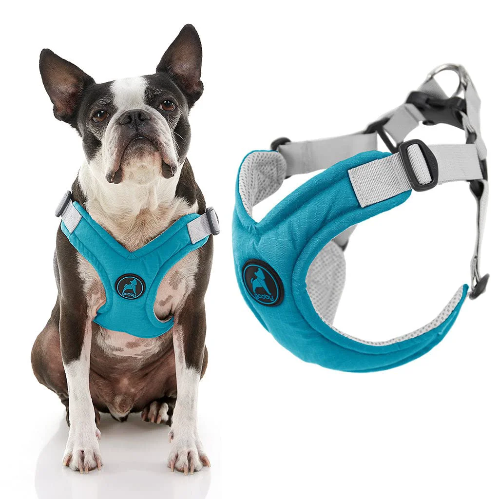 Artisan Gooby Turquoise Memory Foam Harness Large – Breathable No-Pull Harness for Small Dogs Authentic