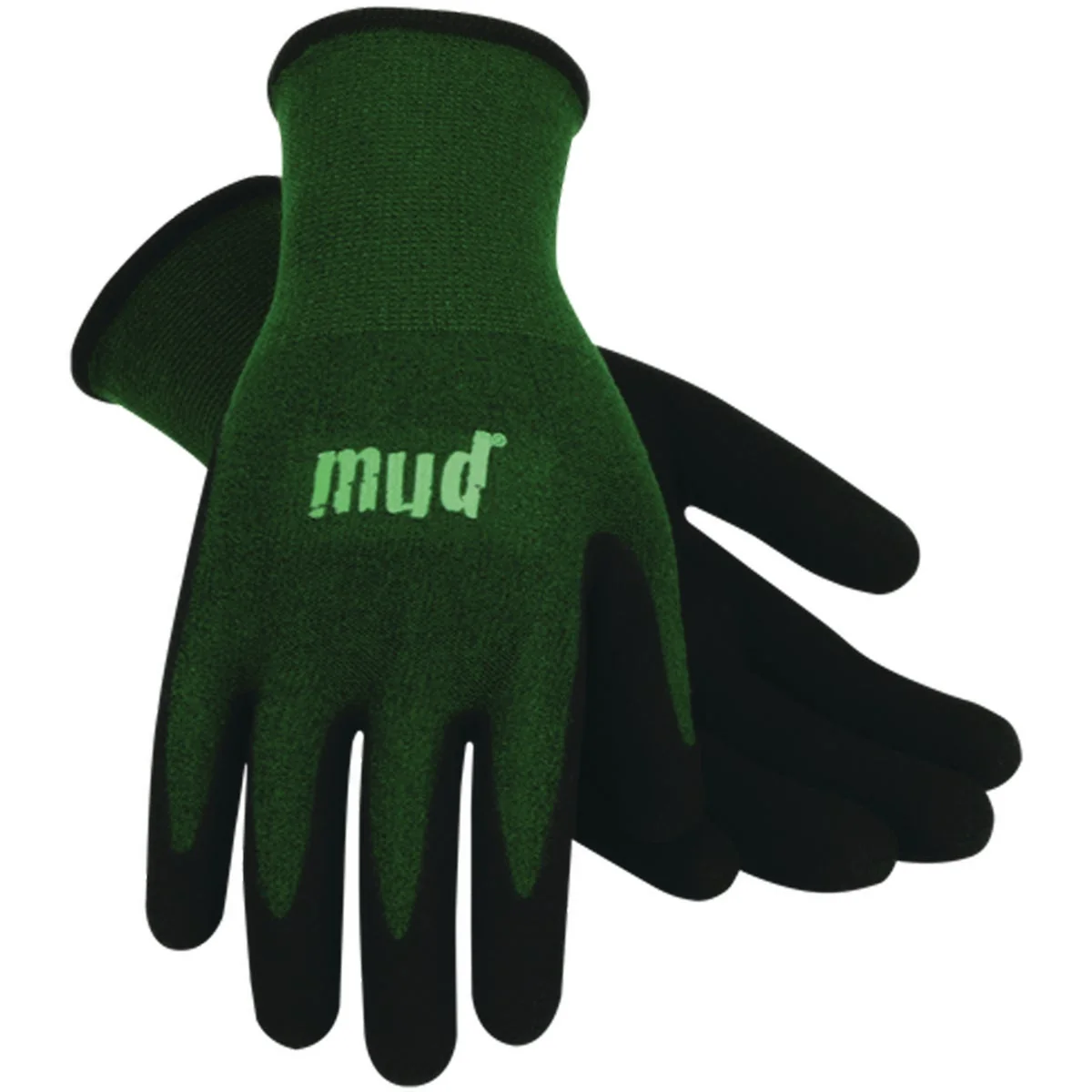 Traditional Mud Bamboo Flex Small Medium Emerald Green Garden Glove Eco-Friendly
