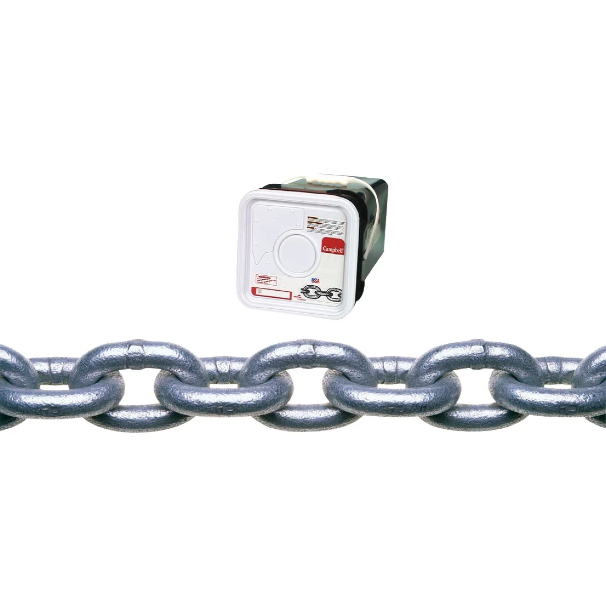 Durable Campbell 5 16 In. 75 Ft. Galvanized Low-Carbon Steel Coil Chain Functional
