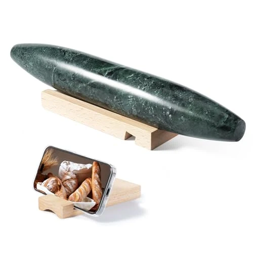 Versatile 12inch Natural Marble Rolling Pin for Baking Next-Generation