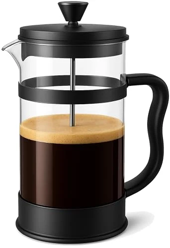 Green Borosilicate Glass French Press Coffee Maker 21 Oz Enhanced