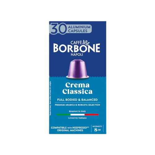 Organic Crema Classica Aluminum Capsules Compatible with Nespresso Machines 30 Count Proven