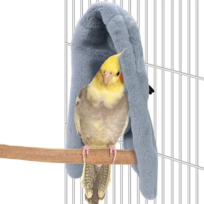 Practical Cozy Bird Blanket Parrot Cage Snuggle Hut Warm Bird Nest House Bed Hanging Enhanced