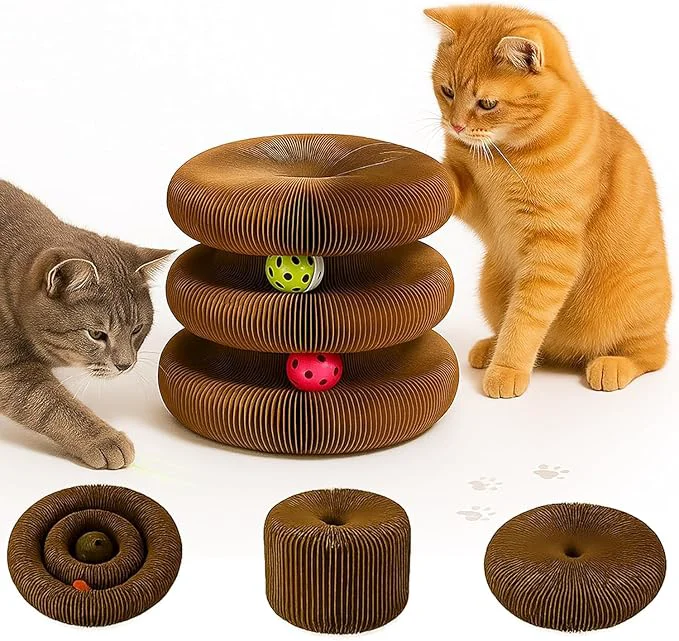 Responsible Interactive Cat Toy Kitty Curls Cat Scratcher Twisty Paws Cat Scratching Post Kitty Kurls Organ Cat Scratch Pad with Ball Toy for Indoor Cats for Kitty kurlz Modern Cat Scratching BoardAbout ThisOverview Sophisticated