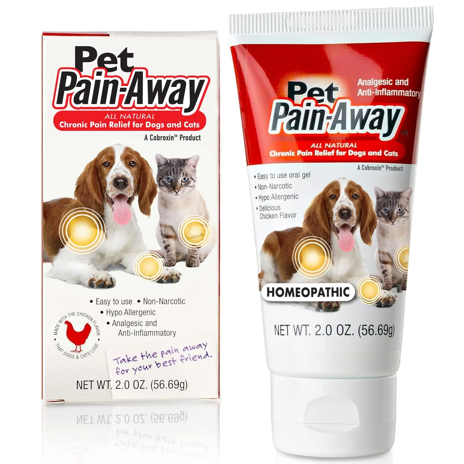 Modern Pet Pain-Away All Natural Dog Cat Pain Relief — 2-Pack Reusable