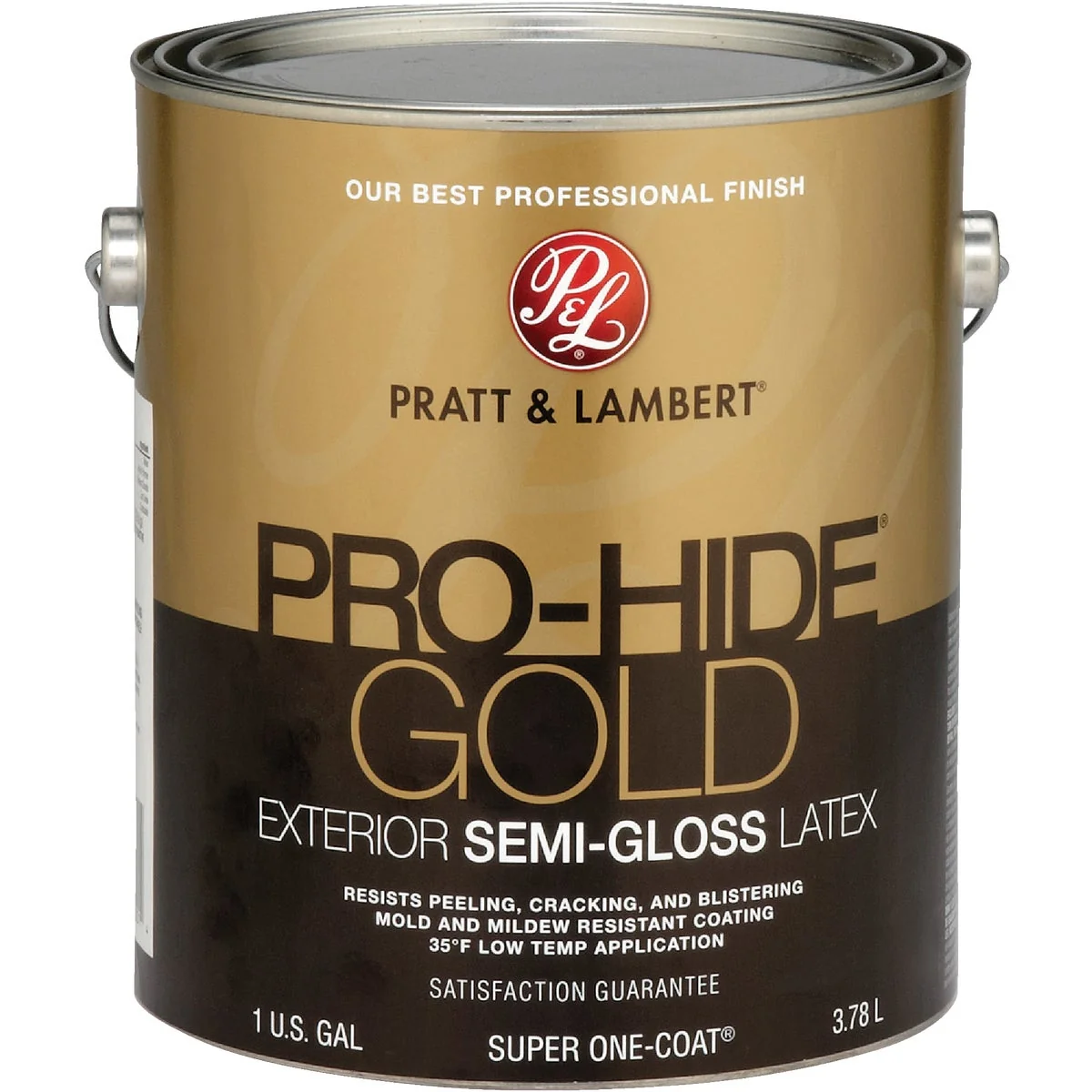 Genuine Pratt Lambert Pro-Hide Gold Latex Semi-Gloss Exterior House Paint Base 3 1 Gal. Elegant