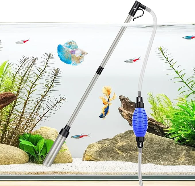 Luxury fishkeeper Quick Aquarium Siphon Pump Gravel Cleaner Minimalist