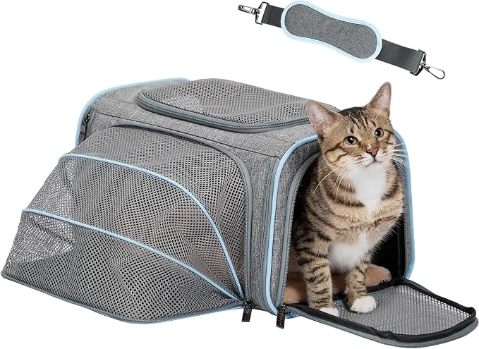 Trusted Petsfit Small Cat Carrier Soft Airline Expandable Carrier Sustainable
