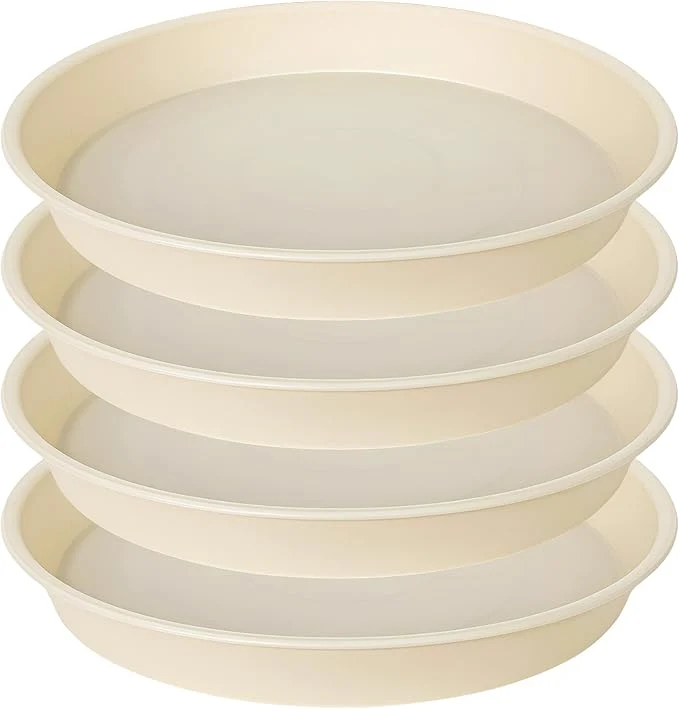 Exceptional 4 Pack of 16 17 inch Plant Saucer 2.3 Depth Heavy Duty Deep Plant Trays Relaxed