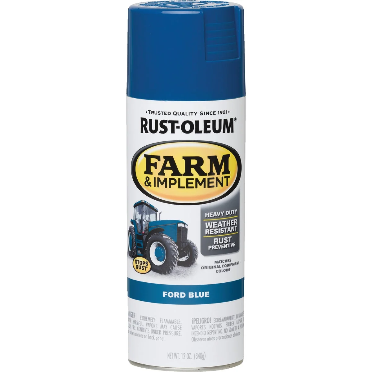 World-Class Rust-Oleum 12 Oz. Ford Blue Farm Implement Spray Paint Excellent