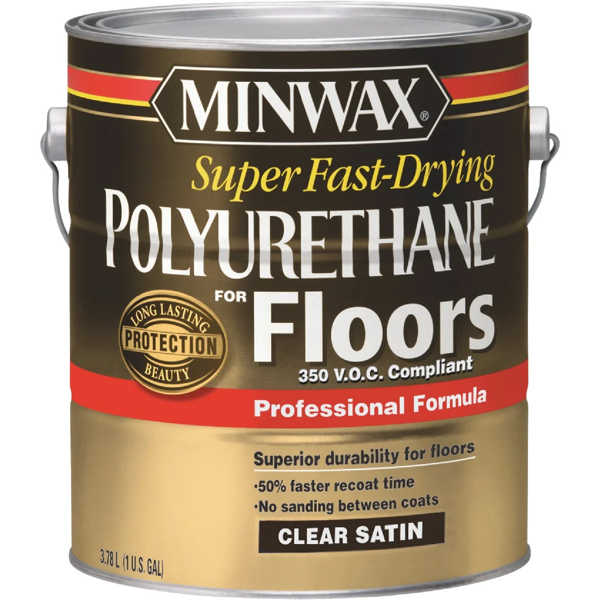 Versatile Minwax 1 Gallon Satin VOC Fast Drying Polyurethane For Floor Sophisticated