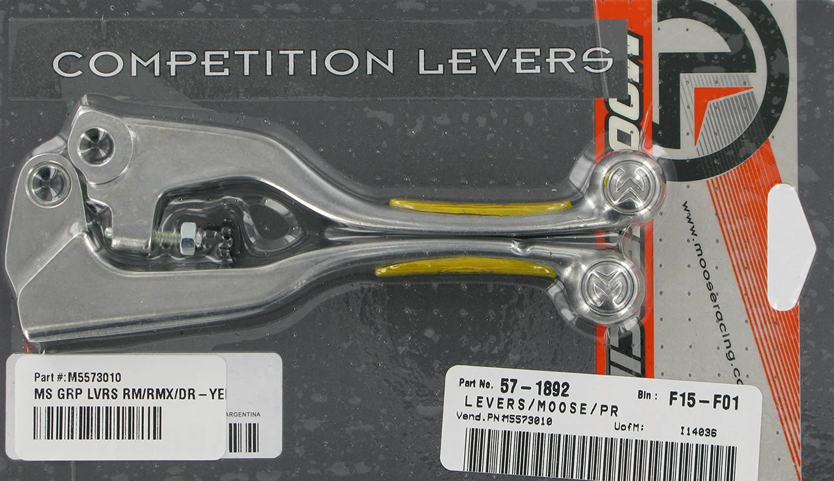 Eco-Friendly MOOSE RACING Lever Set – Competition – Yellow 1SGSC21 Elite
