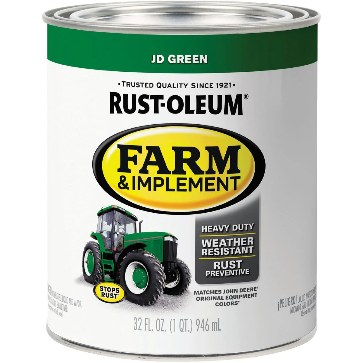 Specialty Rust-Oleum 1 Quart JD Green Gloss Farm Implement Enamel Unique