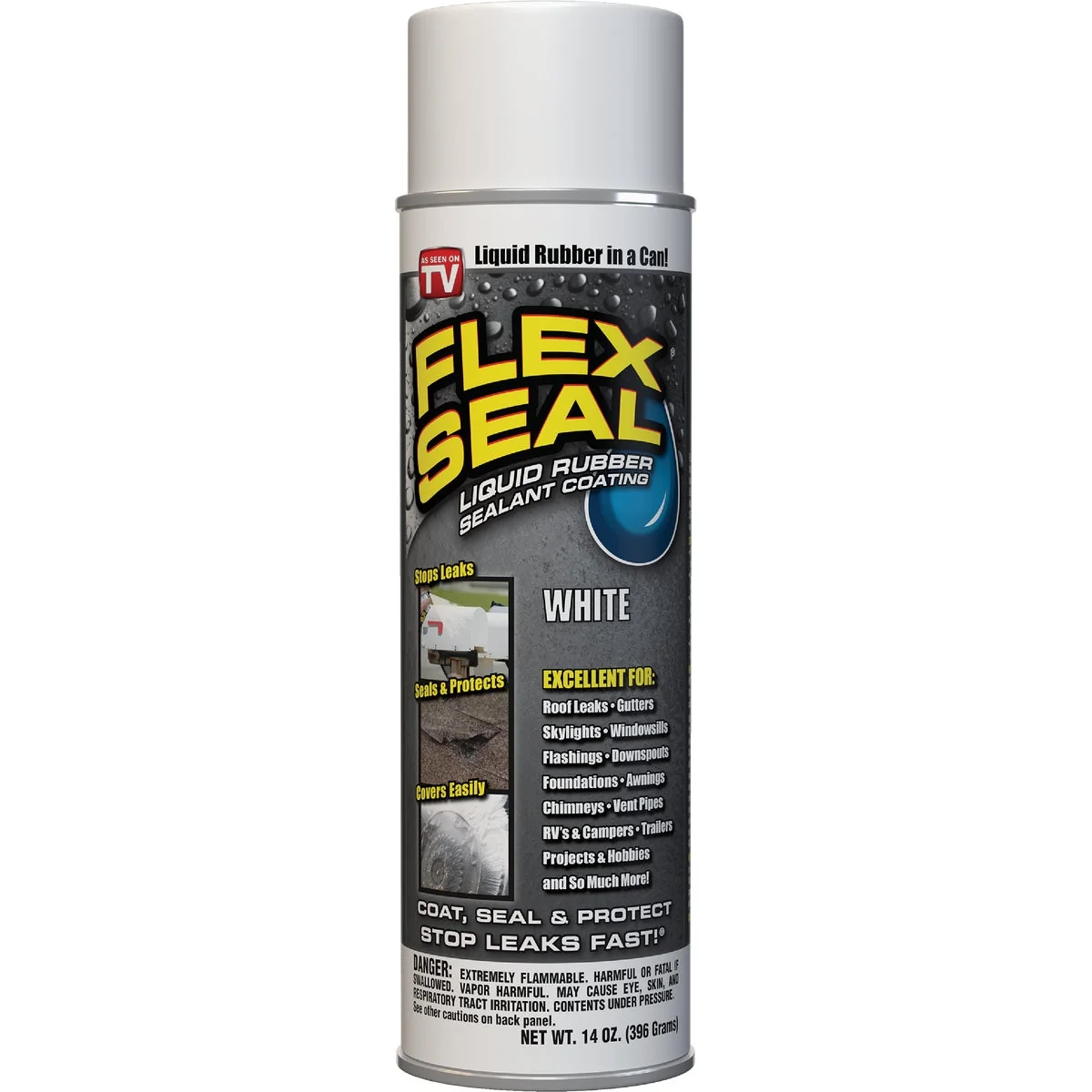 Flexible FLEX SEAL 14 Oz. Spray Rubber Sealant White Verified