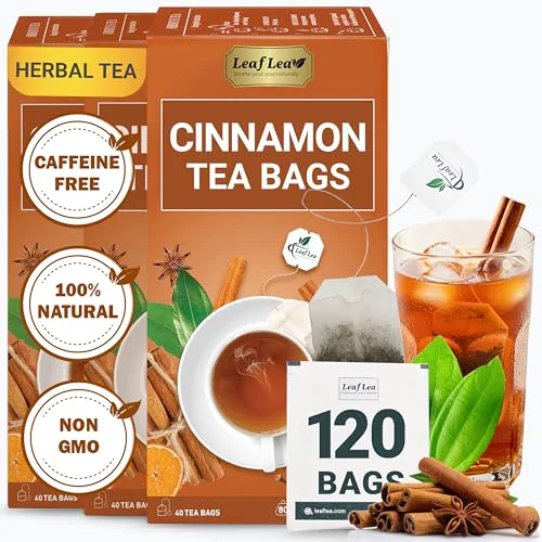 Stylish Cinnamon Tea Bags 120 Count Solid