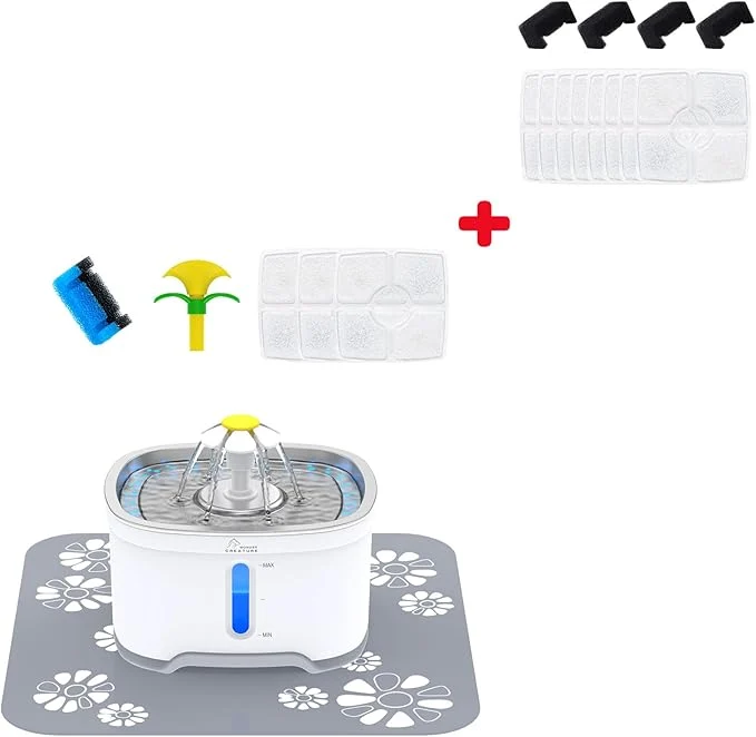 Sustainable Wonder Creature Cat Water Fountain with 8 Carbon Filters and 4 Sponge Foam FiltersAbout This High-Grade