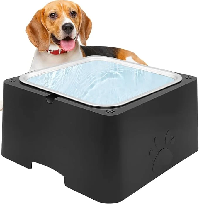 Artisan Pet Water Dispenser Dog Water Bowl for Large Dogs 4L Big Water Feeder Using Built-in Stainless Steel Bowl Easy to Clean and Disassemble Outside Indoor Use for Pets Dog Cat Chicken Black 4L About ThisOverview Authentic