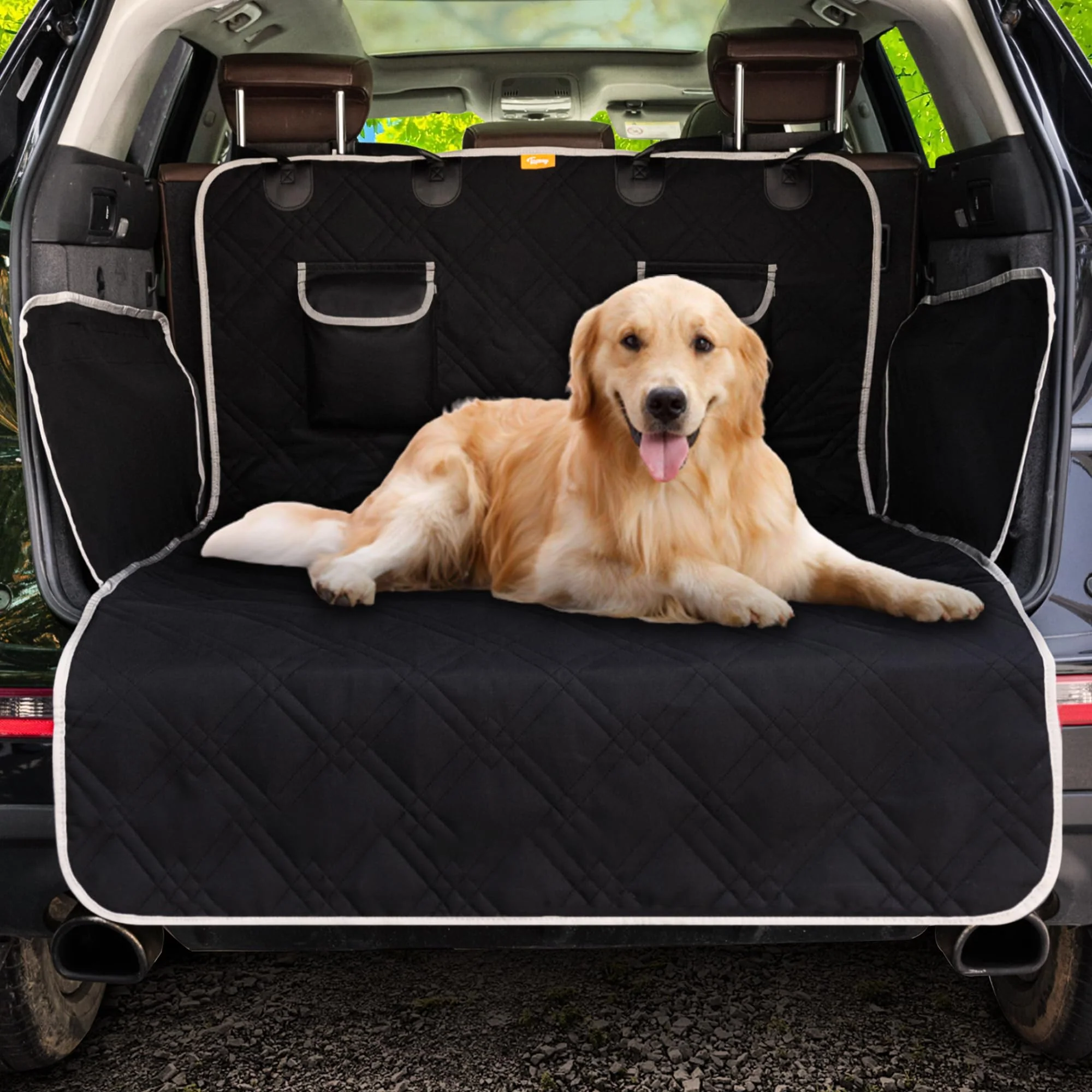 Easy-to-Use Toozey Dog Car Seat Cover for SUV – Waterproof Tear-Resistant Backseat Protector 81.9×54.3 Unique