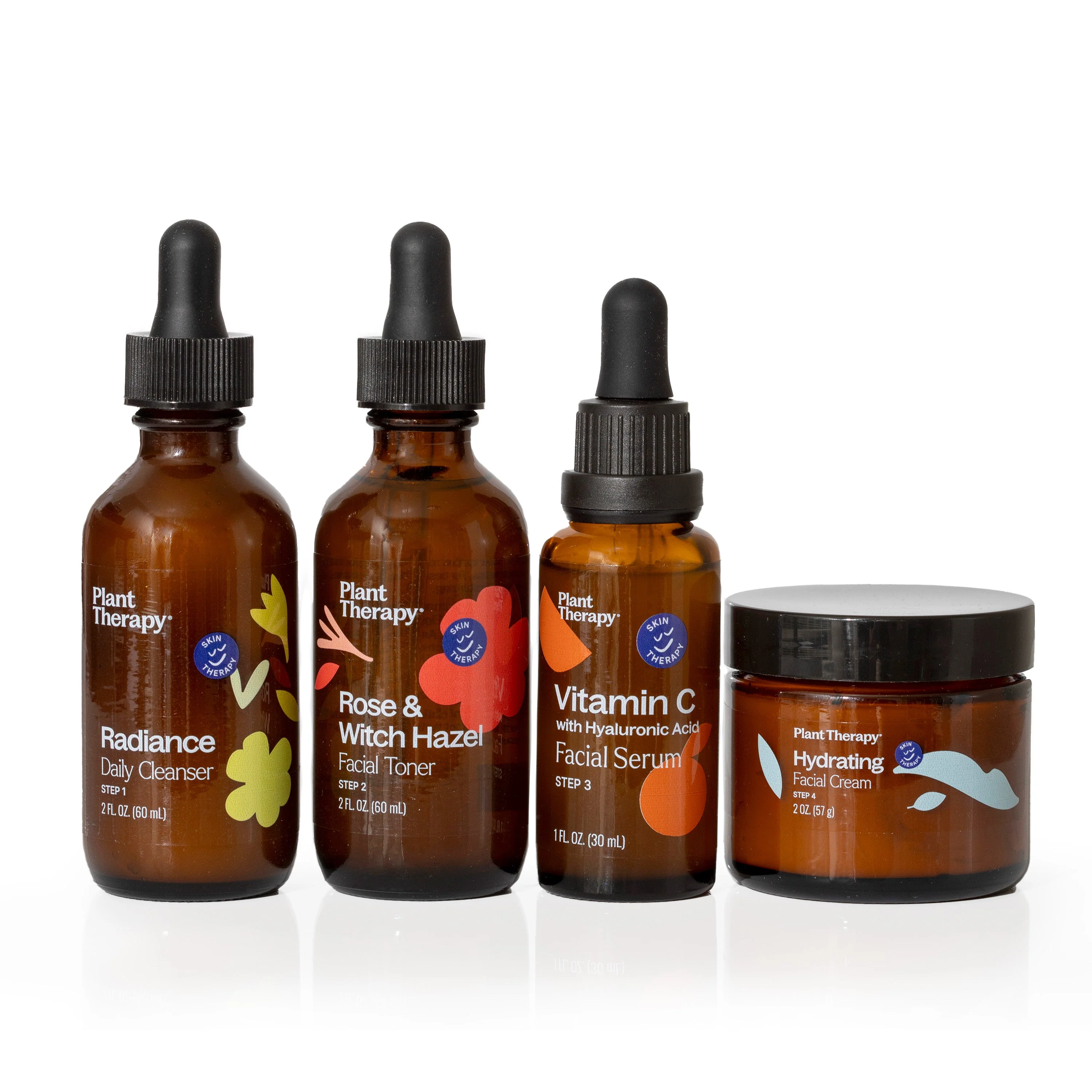 Durable Ready Set Glow 4 Step Skin Care Set Natural