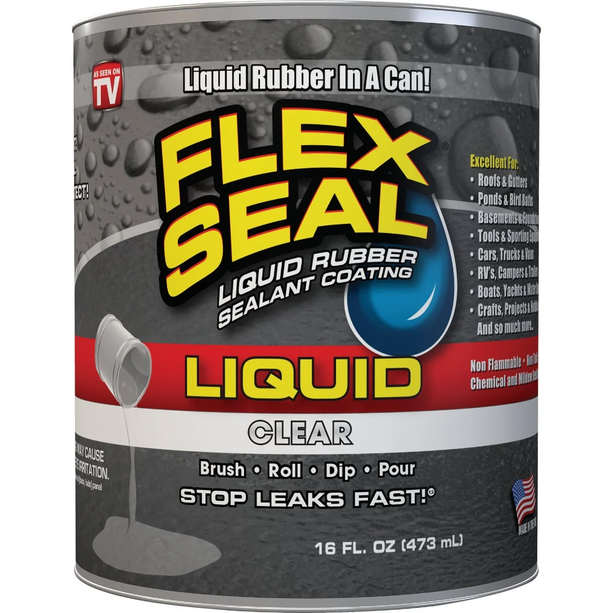 Secure FLEX SEAL 1 Pt. Liquid Rubber Sealant Clear Smooth