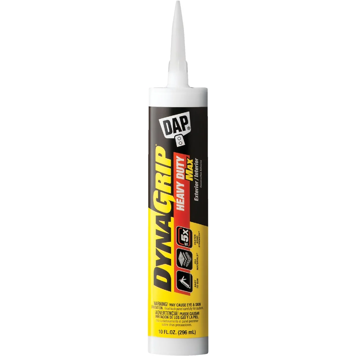 Fashionable DAP DYNAGRIP 10 Oz.Heavy Duty Max Construction Adhesive Reusable