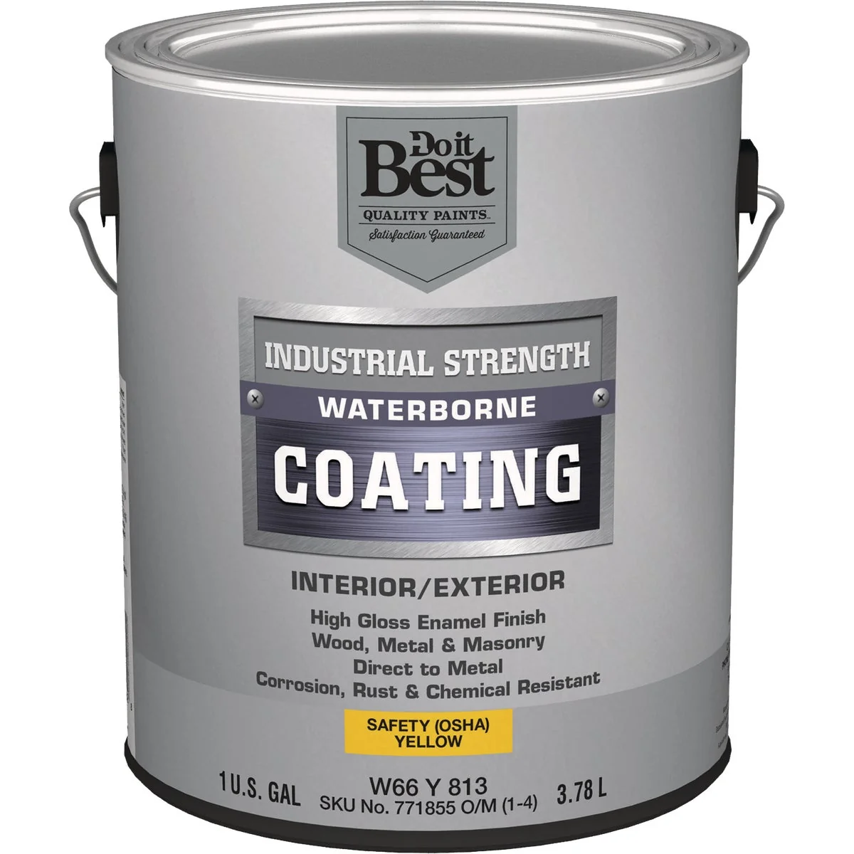 Casual Do it Waterborne Industrial Enamel Osha Yellow 1 Gal. Solid