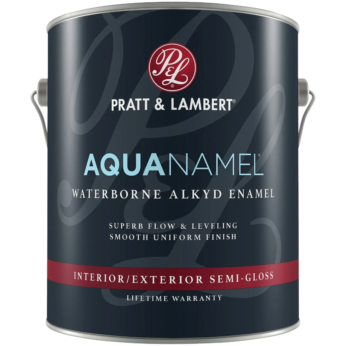 Specialty Pratt Lambert Aquanamel Waterborne Alkyd Semi-Gloss Interior Exterior Enamel Bright White Base 1 Gal. Comfortable