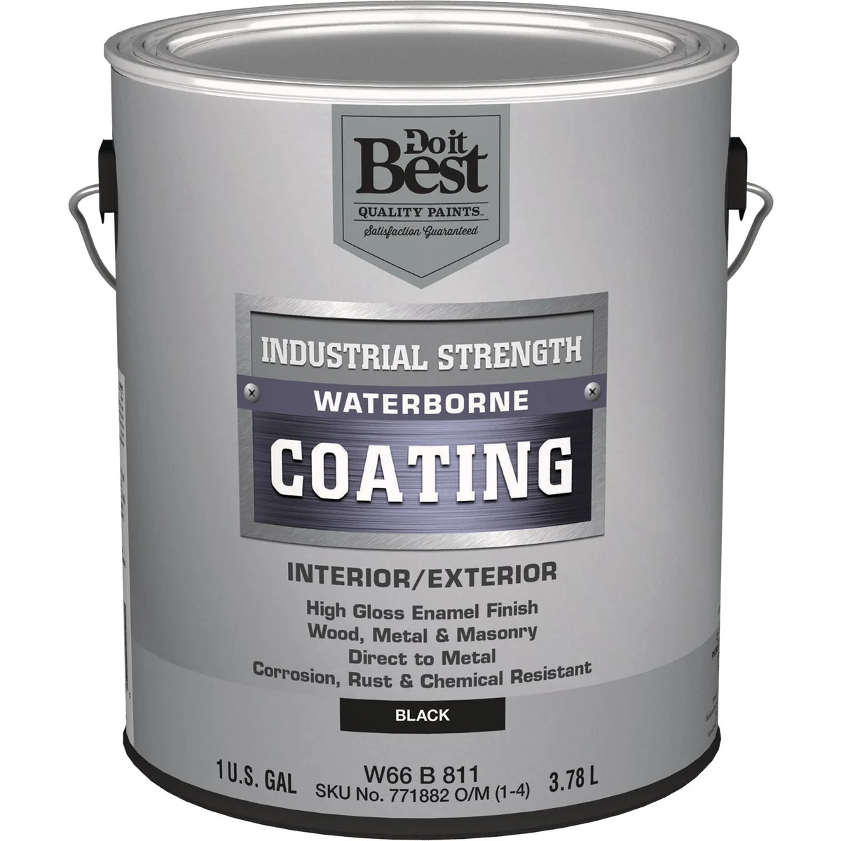 Clean Do it Waterborne Industrial Enamel Black 1 Gal. Trusted