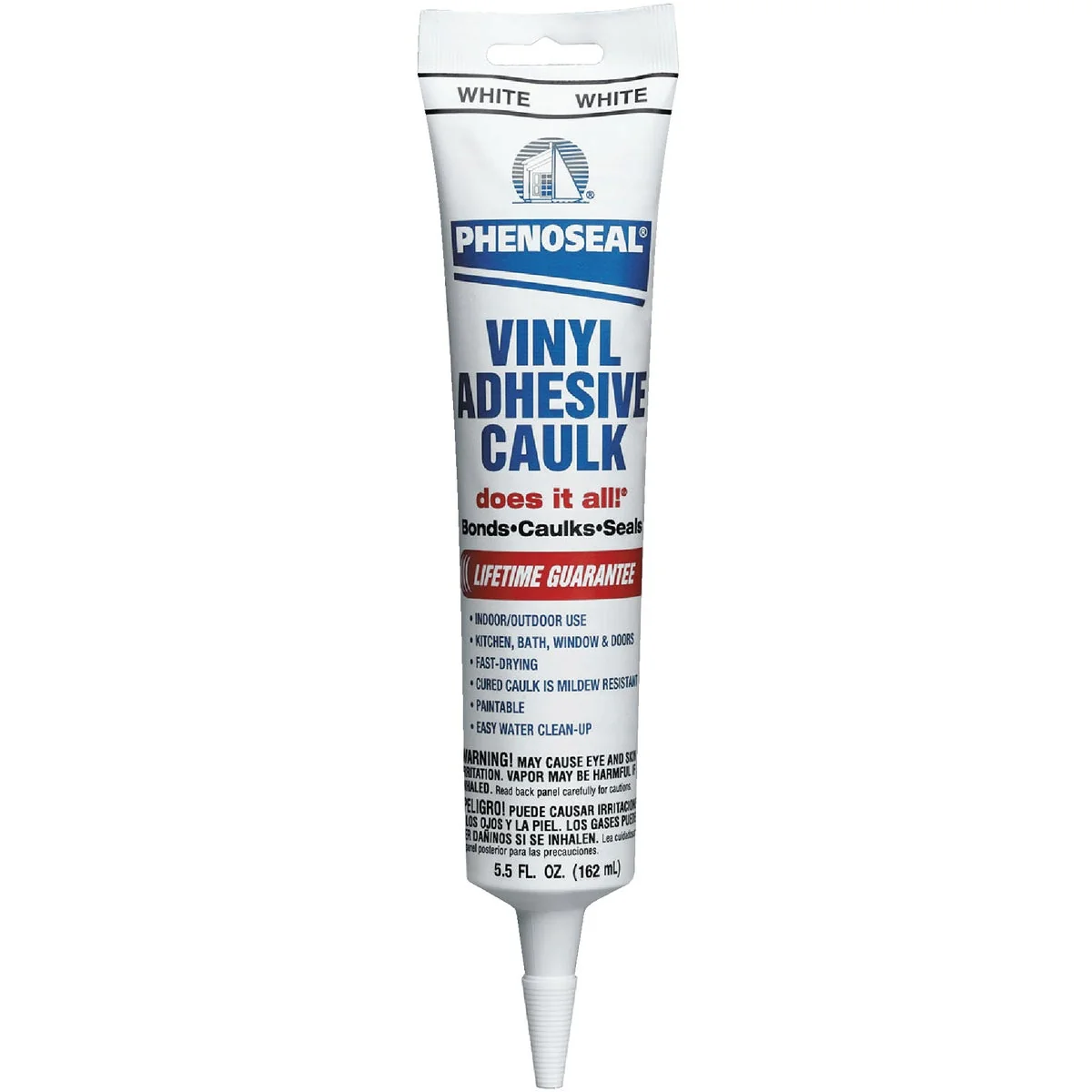 Soft Phenoseal 6 Oz. White Vinyl Adhesive Caulk Smart