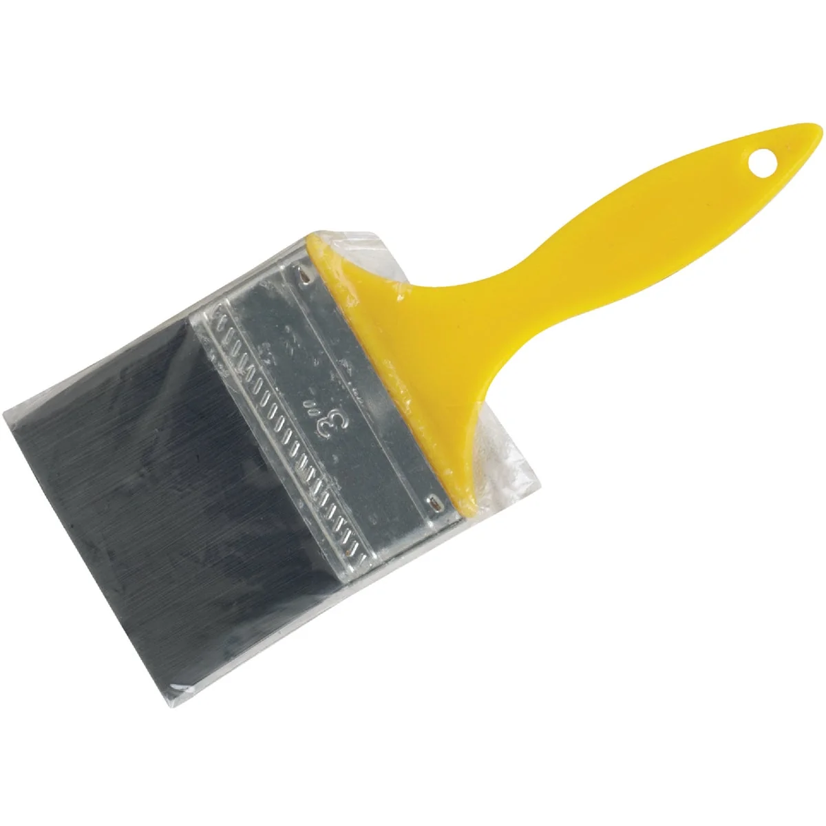 Premium Material 3 In. Flat Synthetic Polyolefin Paint Brush Optimized