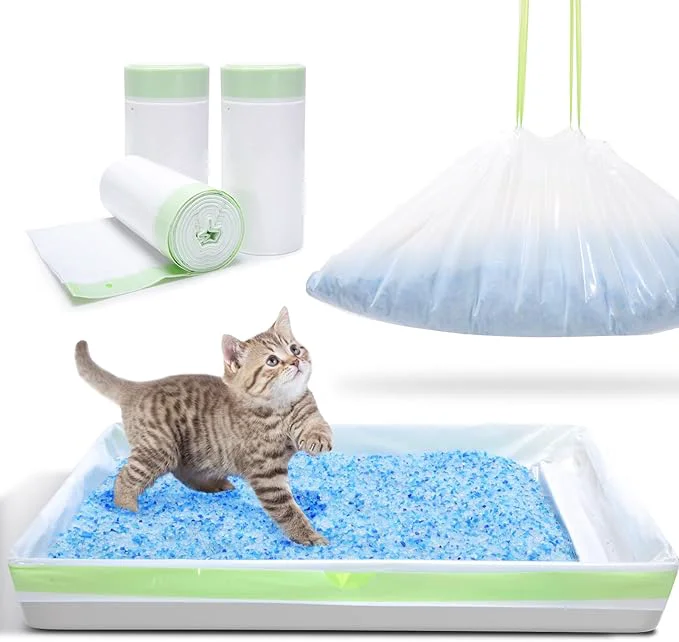 Fine 54 Count Cat Litter Liners for Pet Scoop Litter Tray Open Hooded Litter Pan Pull-out Litter Box Sliding Drawer Drawstring Pet Waste Bags Heavy Duty – Tear Leak Resistant 37×12.5 About ThisOverview High-Performance