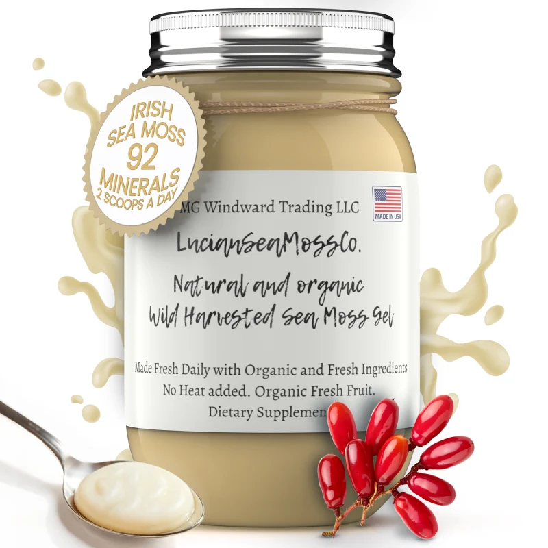 Green Barberry Infused Organic Sea Moss Gel Smooth