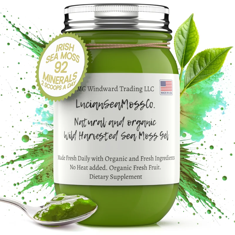 Dependable Matcha Green Tea Infused Organic Sea Moss Gel Reusable