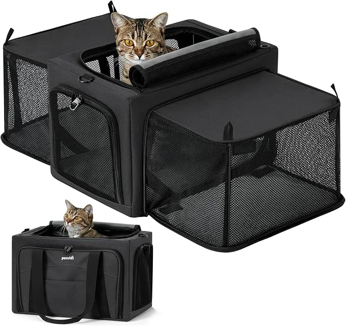 Soft Pecute Cat Carrier Expandable Stable Pet Carrier Certified