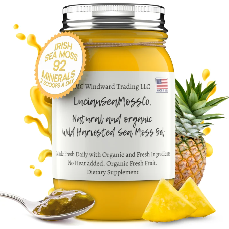 Verified Fresh Organic Pineapple Infused Sea Moss Gel Contemporary