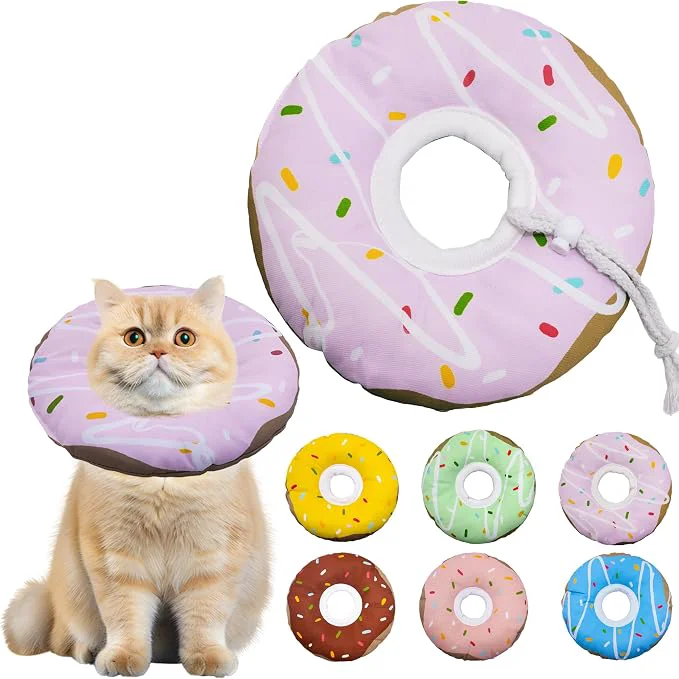 First-Class Cat Cone Collar Soft Adjustable Cat Recovery Collar Kitten Cones to Stop Expertly Made