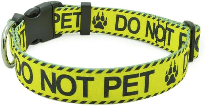Artisan Dog Collar for DO NOT PET Sturdy Durable Exceptional
