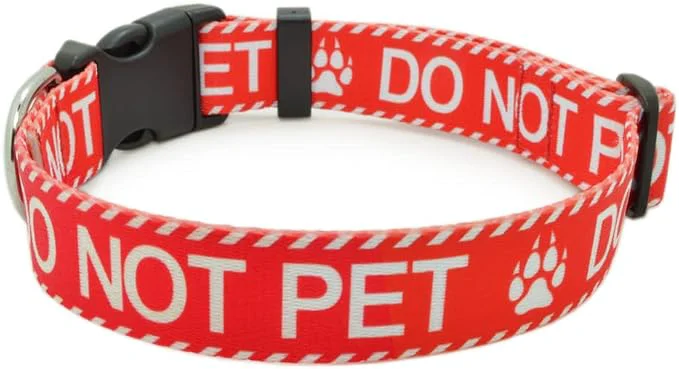Clean Dog Collar for DO NOT PET Sturdy Durable User-Friendly