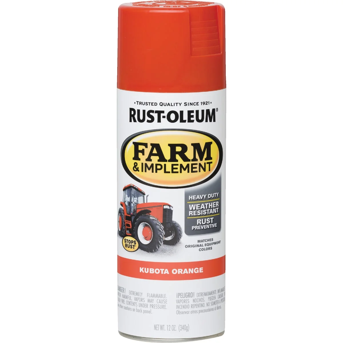 Selected Rust-Oleum 12 Oz. Kubota Orange Farm Implement Spray Paint Dependable